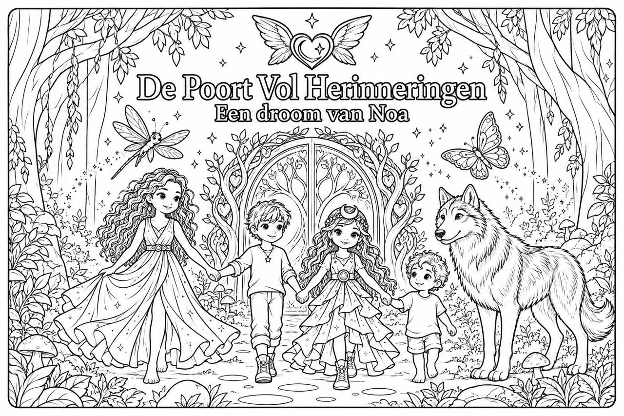 Kleurplaat met details
